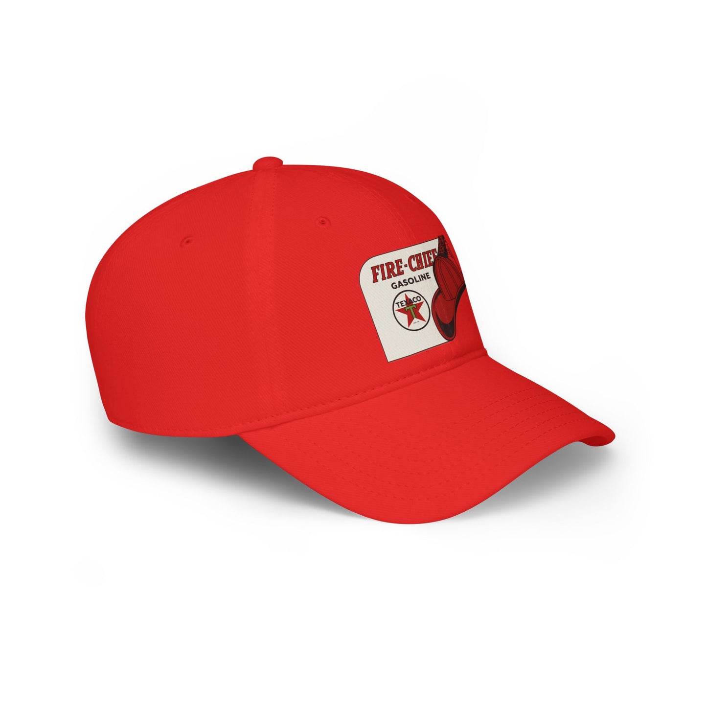 Vintage Fire Chief Baseball Cap, Ideal for Firefighters, Red Hat, Gasoline Logo Cap, Unique Gift for Men and Women