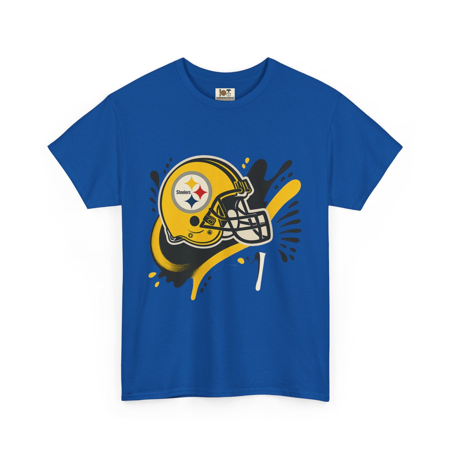 Pittsburgh Steelers Inspired Unisex Heavy Cotton Tee, Sports Fan T-Shirt, Game Day Apparel, Gift for Him/Her, Football Season Style
