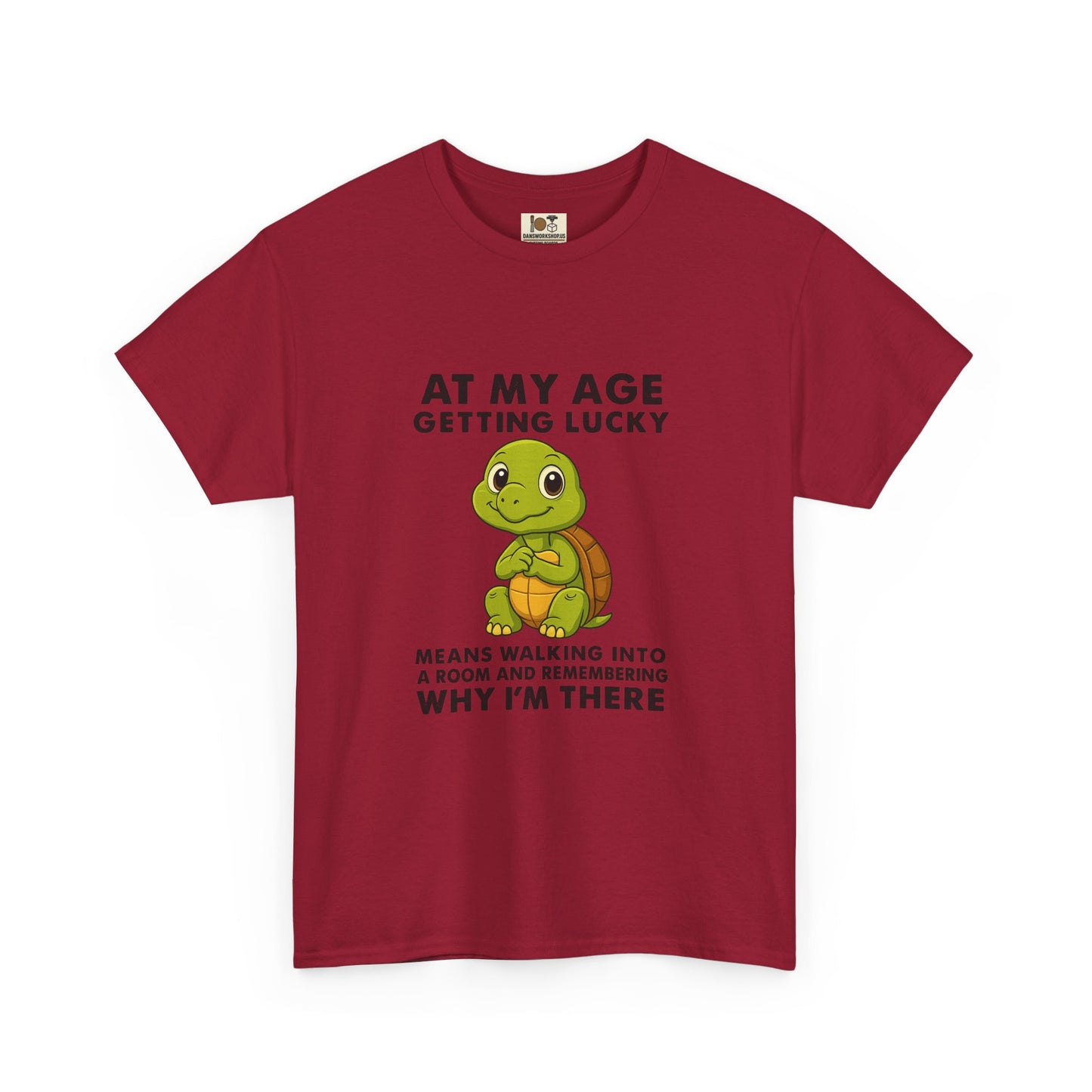 Funny Turtle Tee, Unisex Heavy Cotton T-shirt, Birthday Gift, Perfect for Turtle Lovers, Lighthearted Humor Shirt