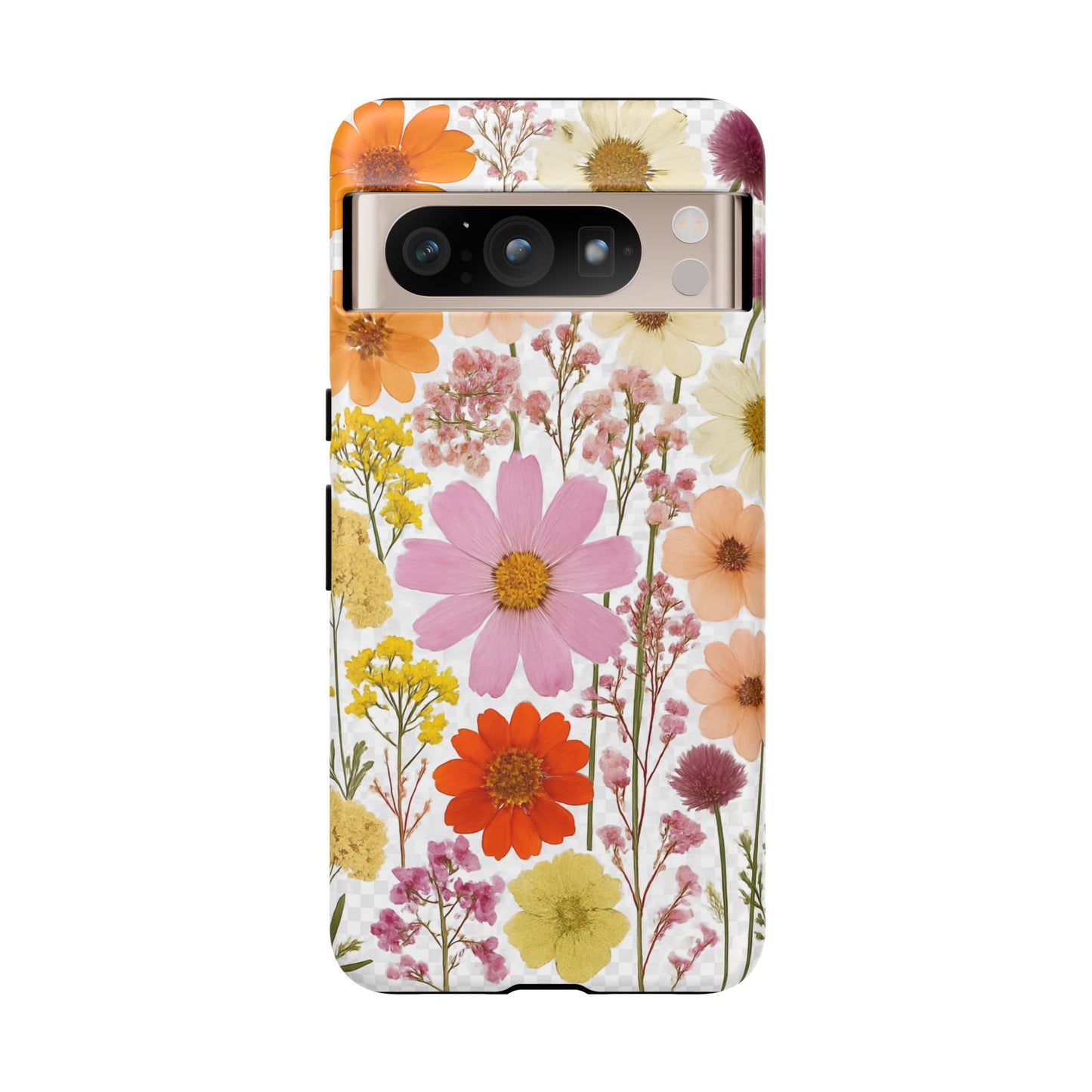 Floral Phone Case - Tough Cases, Stylish Protective Cover, Flower Design, Trendy Gift, Nature Lover Accessory, DRIED FLOWERS