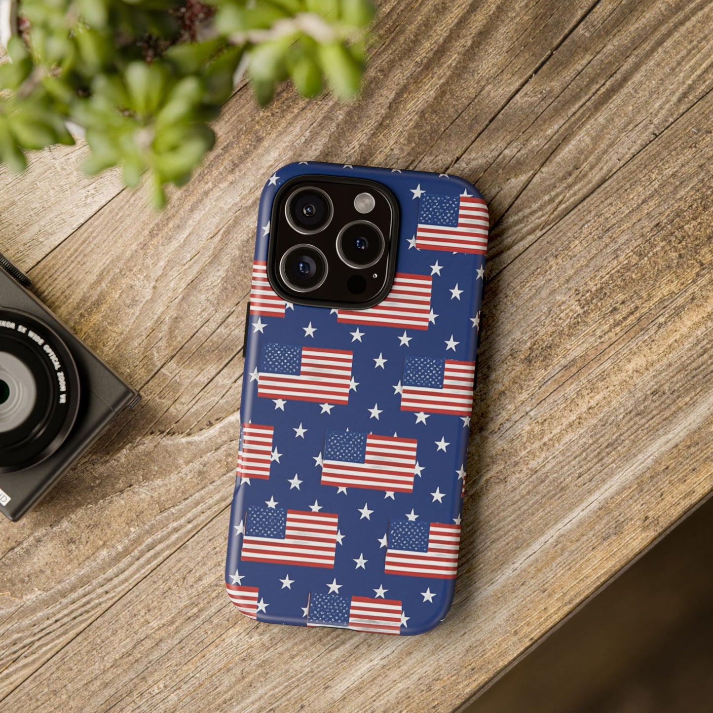 Patriotic Phone Case, Independence Day Accessories, American Flag Design, Star-Spangled Cover, Summer BBQ Gift