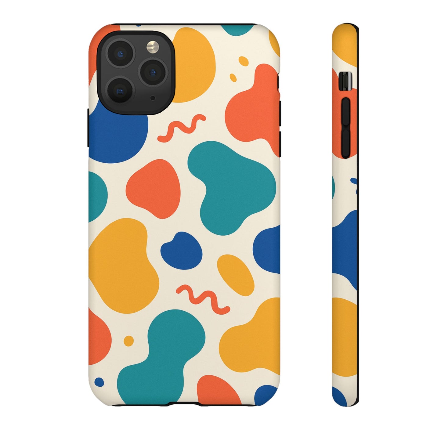 Colorful Phone Case with Abstract Design, Stylish Phone Cover, Trendy Tech Accessory for Her, Unique Gift Idea, Fun Patterned Case
