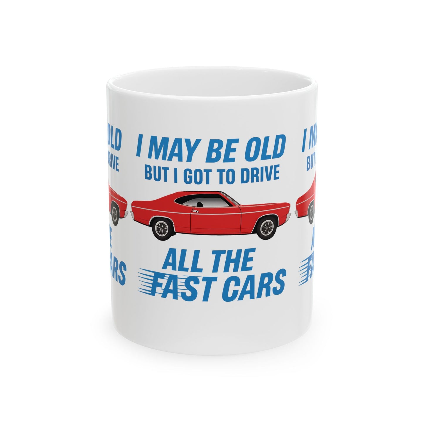 Vintage Car Enthusiast Mug, Classic Vehicle Gift, Car Lover Coffee Cup, Birthday Present for Him, Father's Day Mug, FAST CARS. CARS, OLD