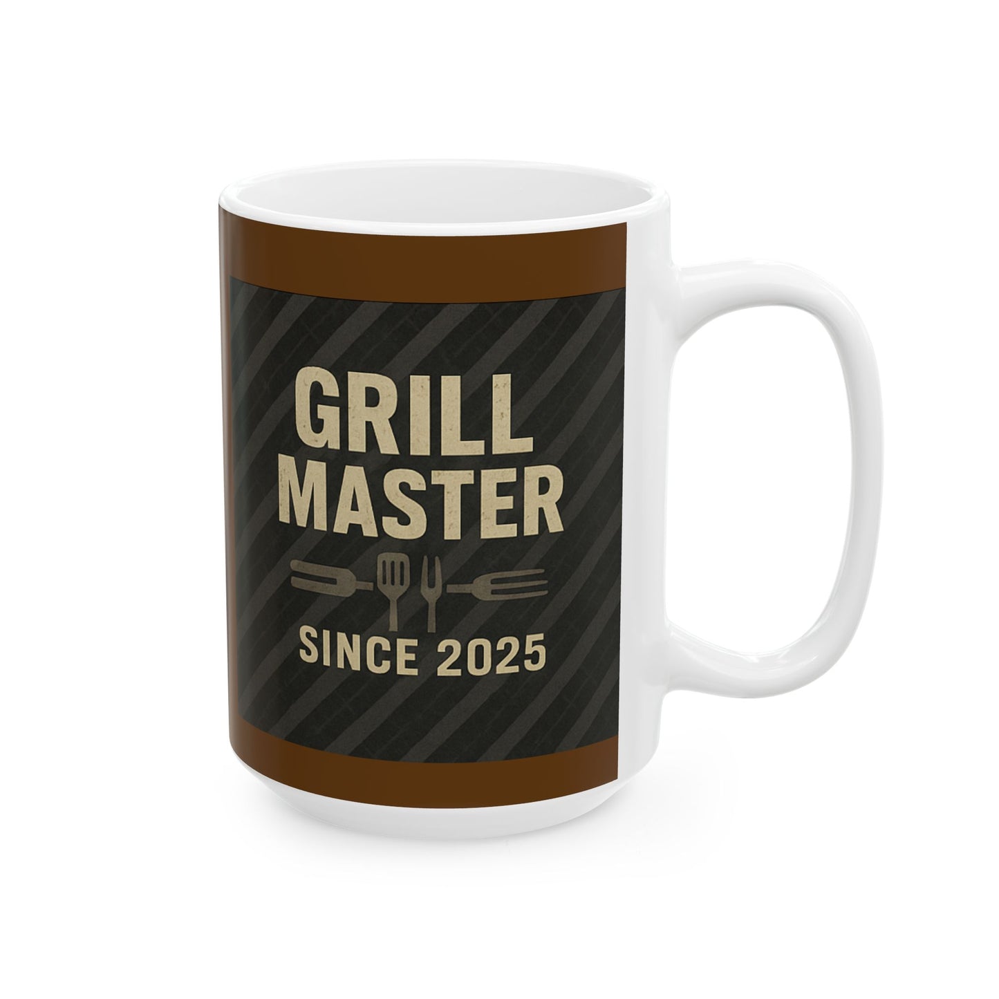 Grill Master Ceramic Mug - Perfect Gift for BBQ Lovers, Coffee Enthusiasts, Father's Day, Home Decor, Kitchen Essentials