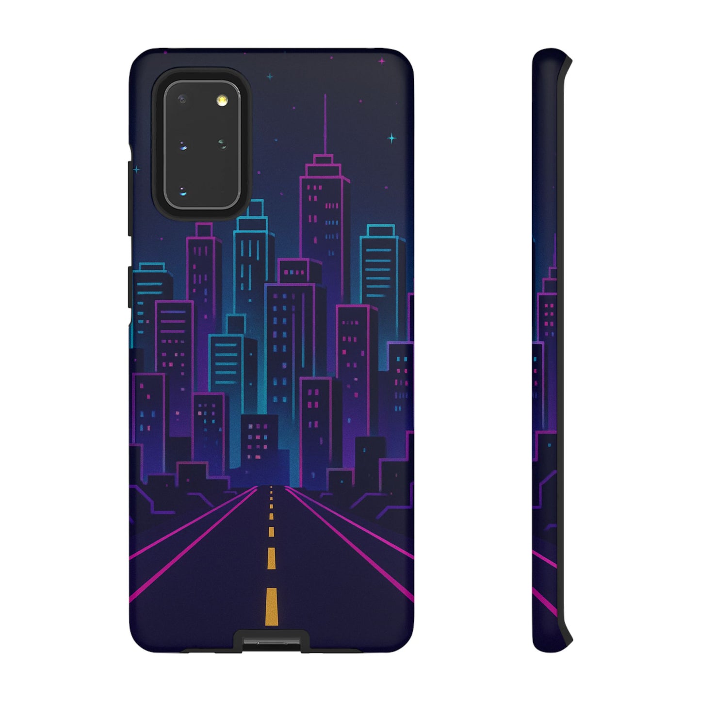 Cityscape Phone Case, Tough Cases, Urban Style, Nighttime Vibe, Phone Cover, Gift for City Lovers, Modern Design