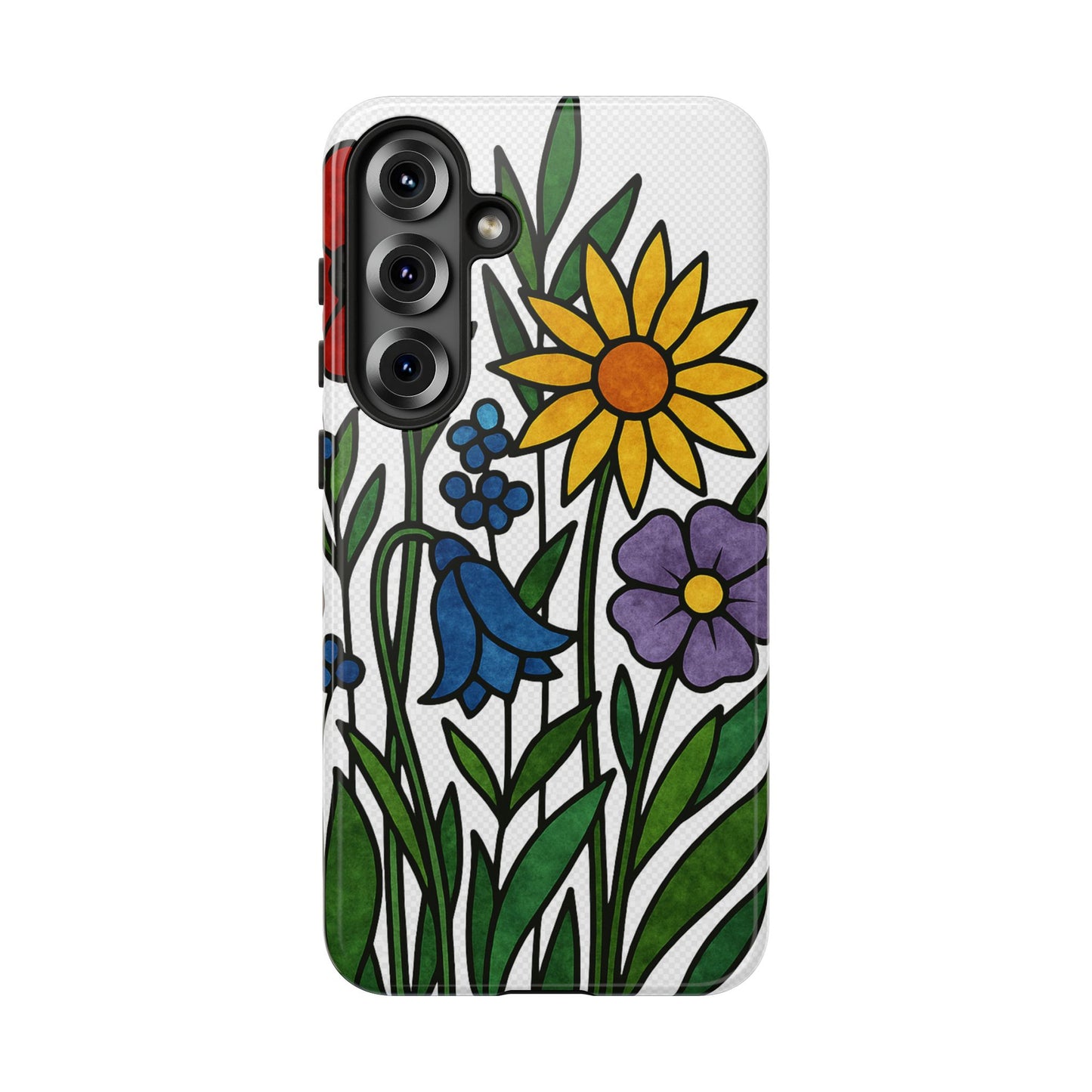 Floral Phone Case, Vibrant Flower Design, Tough Protection, Gift for Nature Lovers, Spring Decor