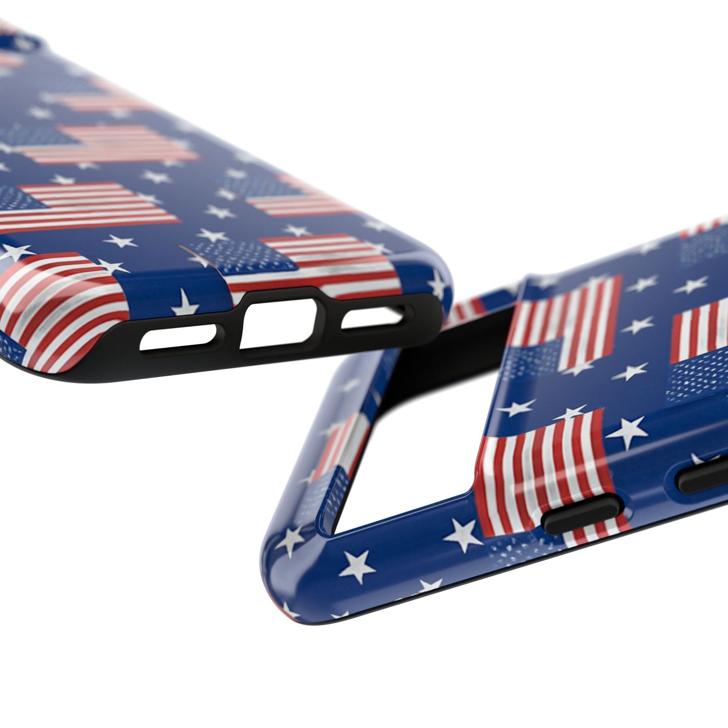 Patriotic Phone Case, Independence Day Accessories, American Flag Design, Star-Spangled Cover, Summer BBQ Gift