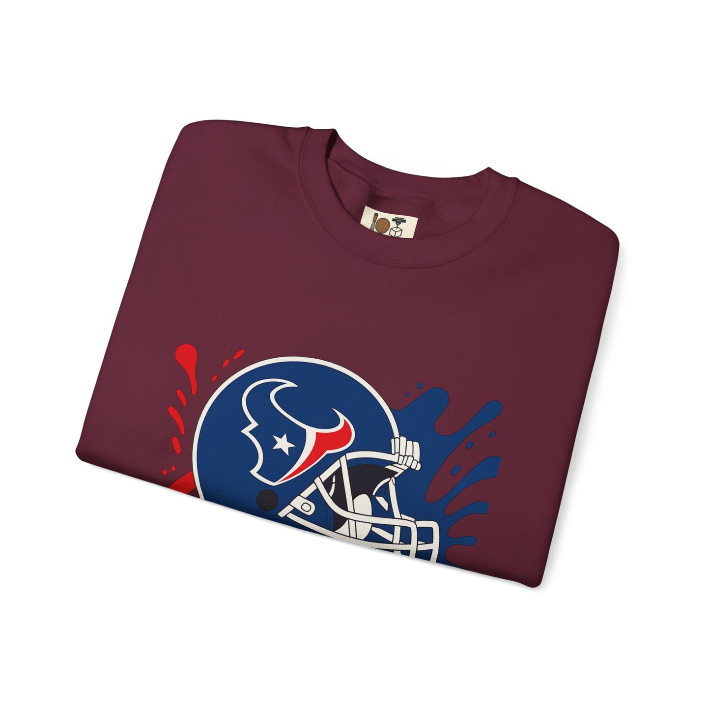 Sporty Splash Crewneck Sweatshirt - Perfect for Game Day, Football Fan Gear, Casual Style, Unisex Apparel, Gift for Sports Lovers