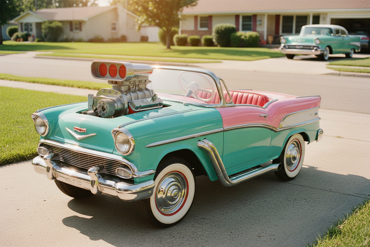 Pedal Car Engine #2 in 1950s Setting