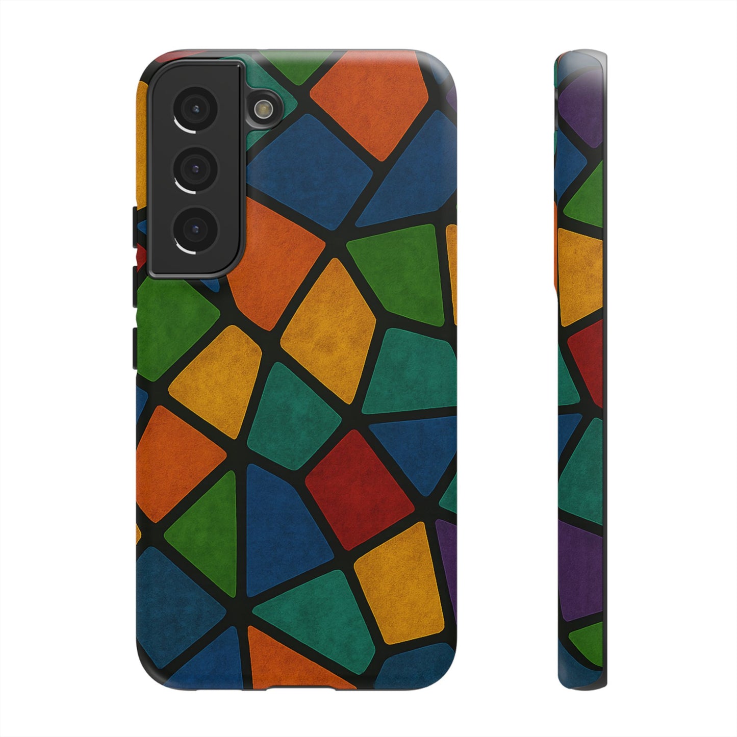 Colorful Mosaic Phone Case, Tough Cell Phone Cover, Vibrant Smartphone Protector, Unique Gift for Weddings, Birthday, Holidays