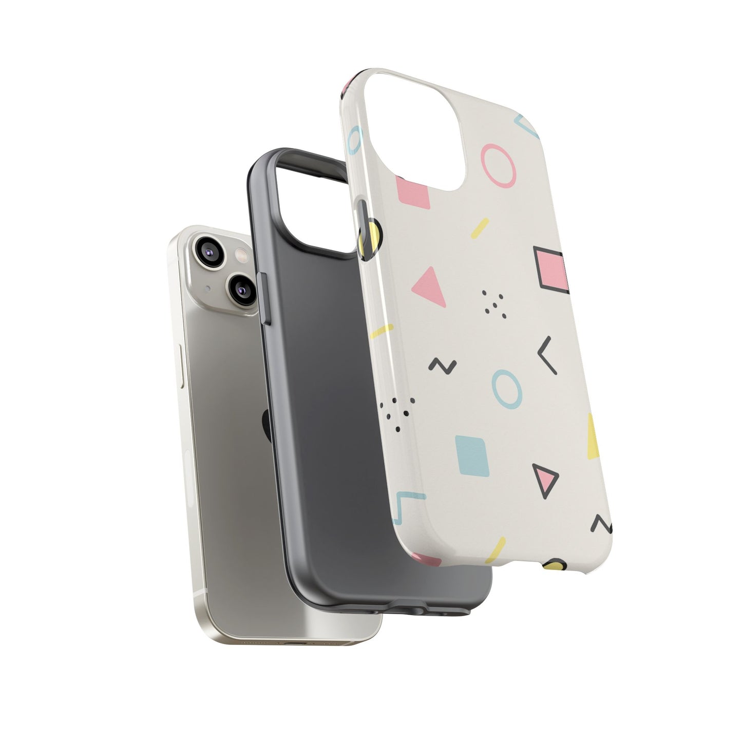 Geometric Phone Case - Stylish Tough Cases for Trendsetters, Unique Phone Covers, Modern Accessories, Gift Ideas for Her