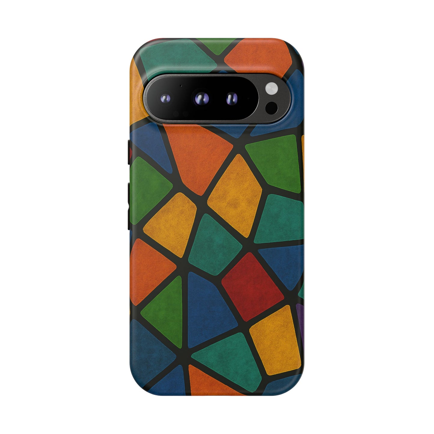 Colorful Mosaic Phone Case, Tough Cell Phone Cover, Vibrant Smartphone Protector, Unique Gift for Weddings, Birthday, Holidays