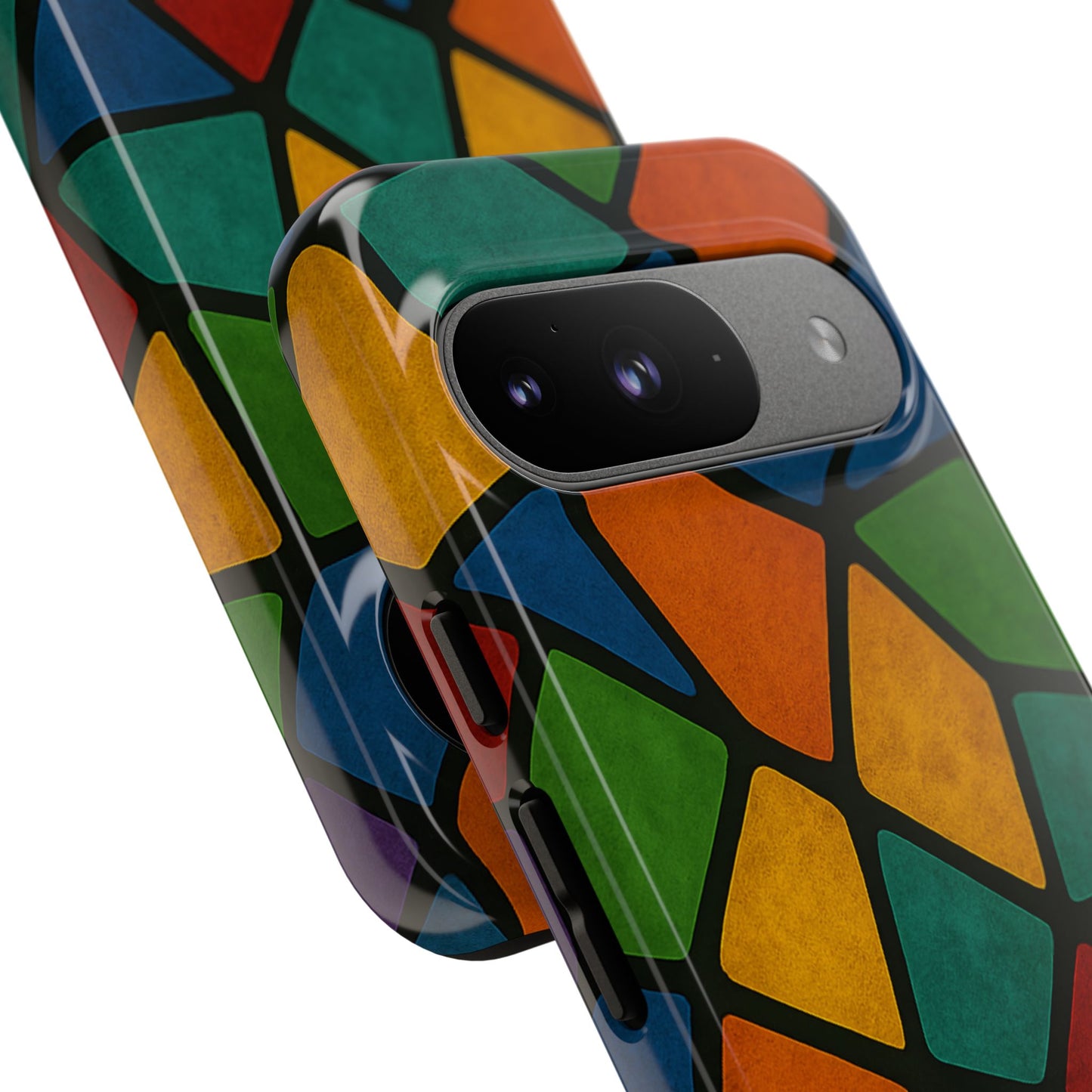 Colorful Mosaic Phone Case, Tough Cell Phone Cover, Vibrant Smartphone Protector, Unique Gift for Weddings, Birthday, Holidays