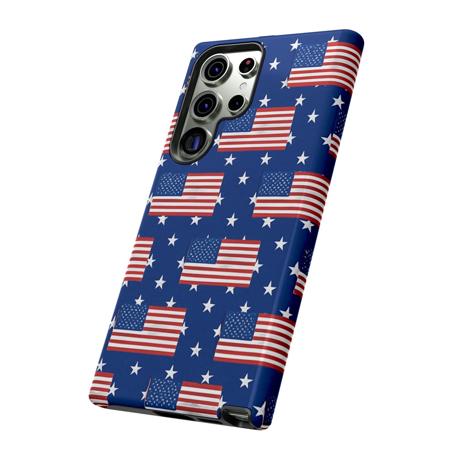 Patriotic Phone Case, Independence Day Accessories, American Flag Design, Star-Spangled Cover, Summer BBQ Gift