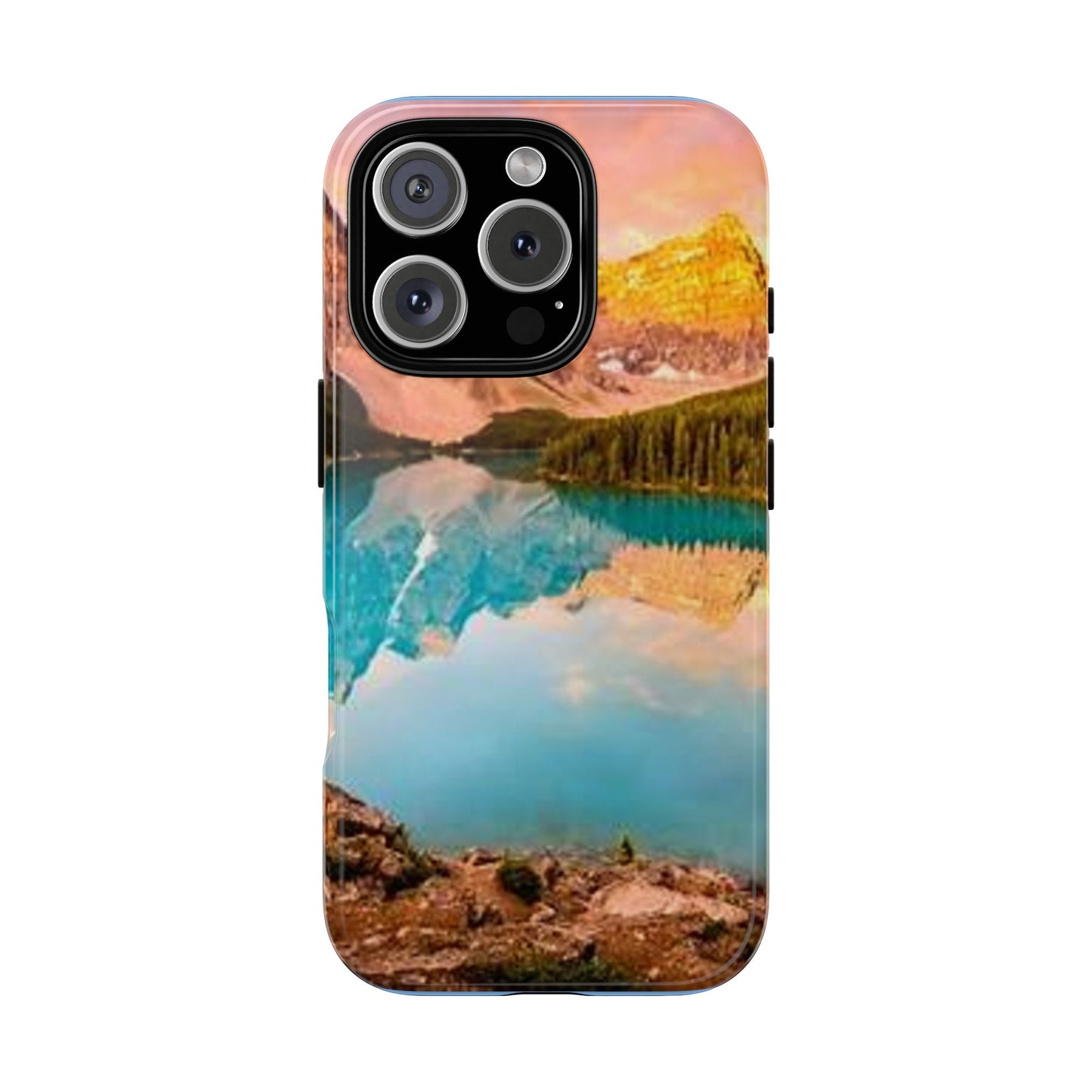 Nature-Inspired Phone Case with Mountain and Lake Design, Aesthetic Tough Cases for Outdoor Lovers, Phone Protection, Gift for Nature [...]