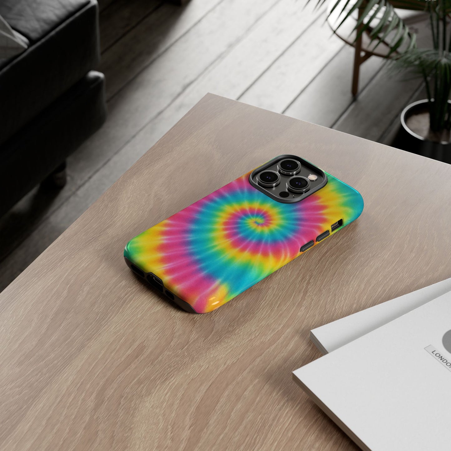 Colorful Tie-Dye Phone Case, Vibrant Phone Cover, Boho Style Accessory, Gift for Teens, Trendy Phone Accessories