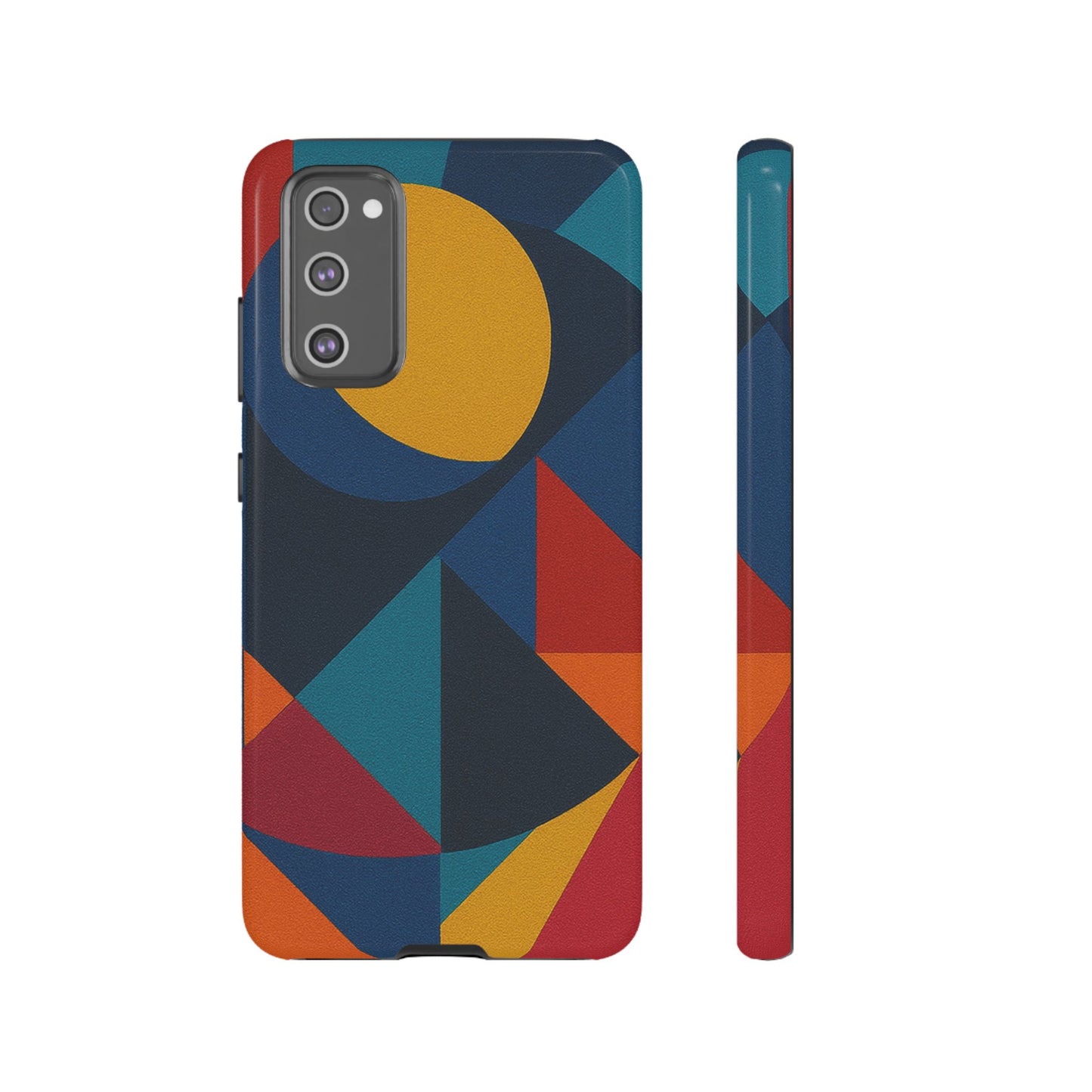 Vibrant Phone Case, Colorful Phone Cover, Geometric Design, Artistic Gift, Trendy Accessory, Vibrant Colors, Unique Design