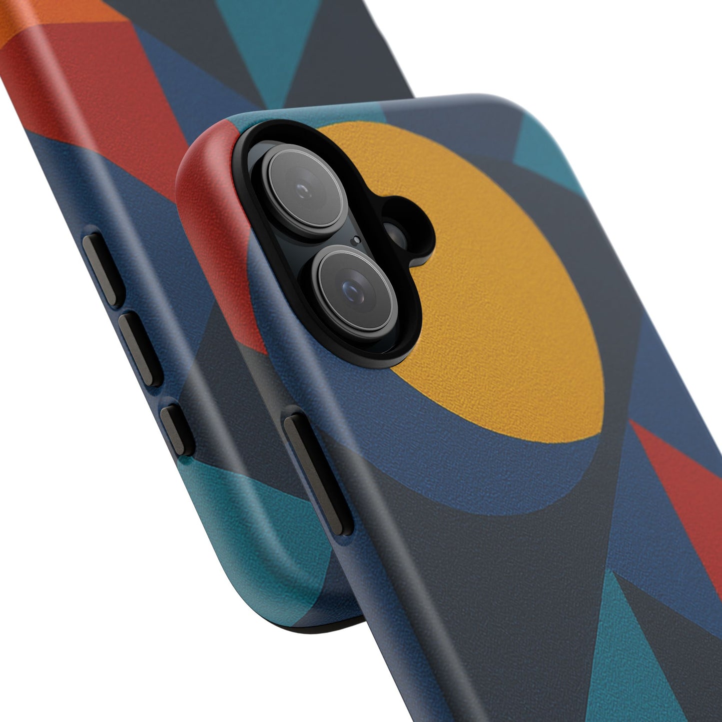 Vibrant Phone Case, Colorful Phone Cover, Geometric Design, Artistic Gift, Trendy Accessory, Vibrant Colors, Unique Design