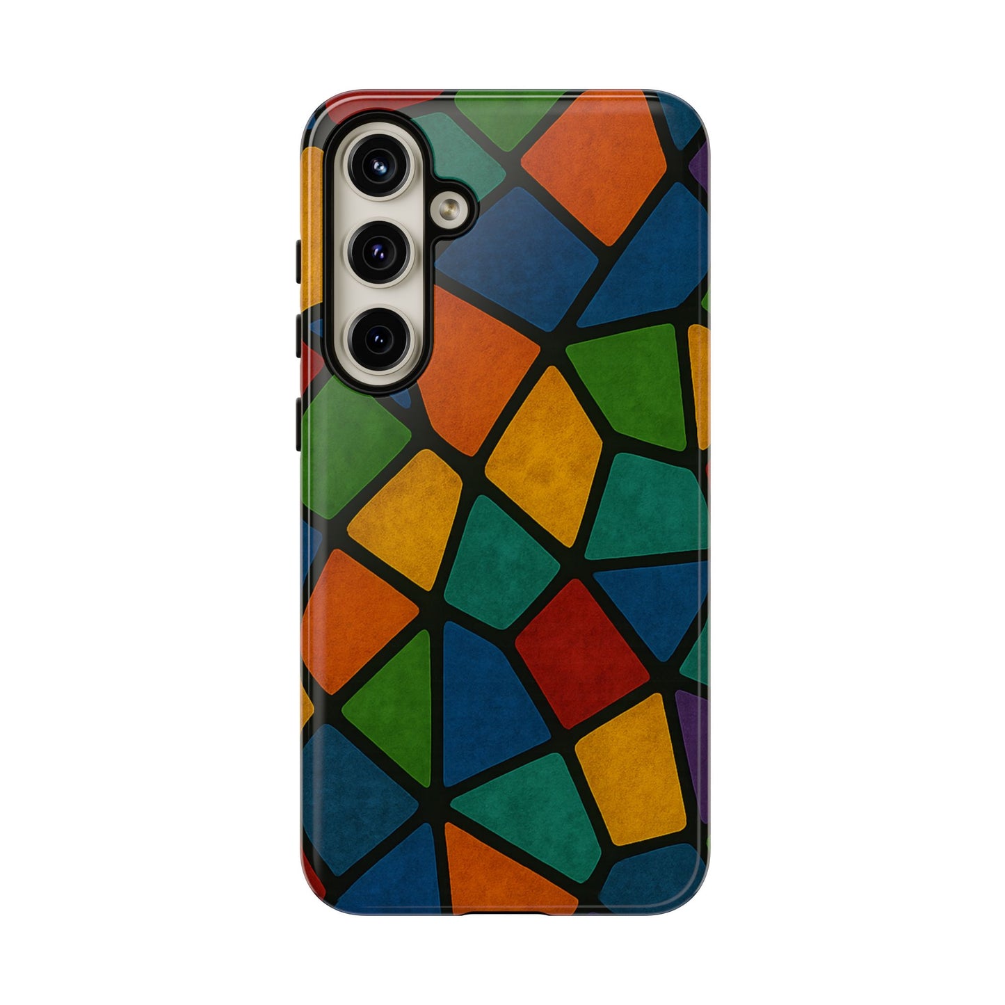 Colorful Mosaic Phone Case, Tough Cell Phone Cover, Vibrant Smartphone Protector, Unique Gift for Weddings, Birthday, Holidays
