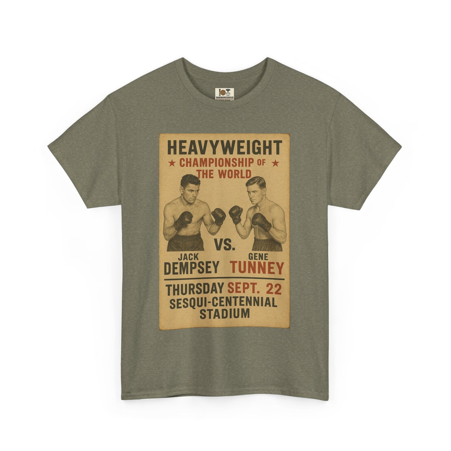 Vintage Boxing Tee, Unisex Heavy Cotton T-Shirt, Retro Sportswear, Nostalgic Gift, Boxing Fan Apparel, Event Memorabilia