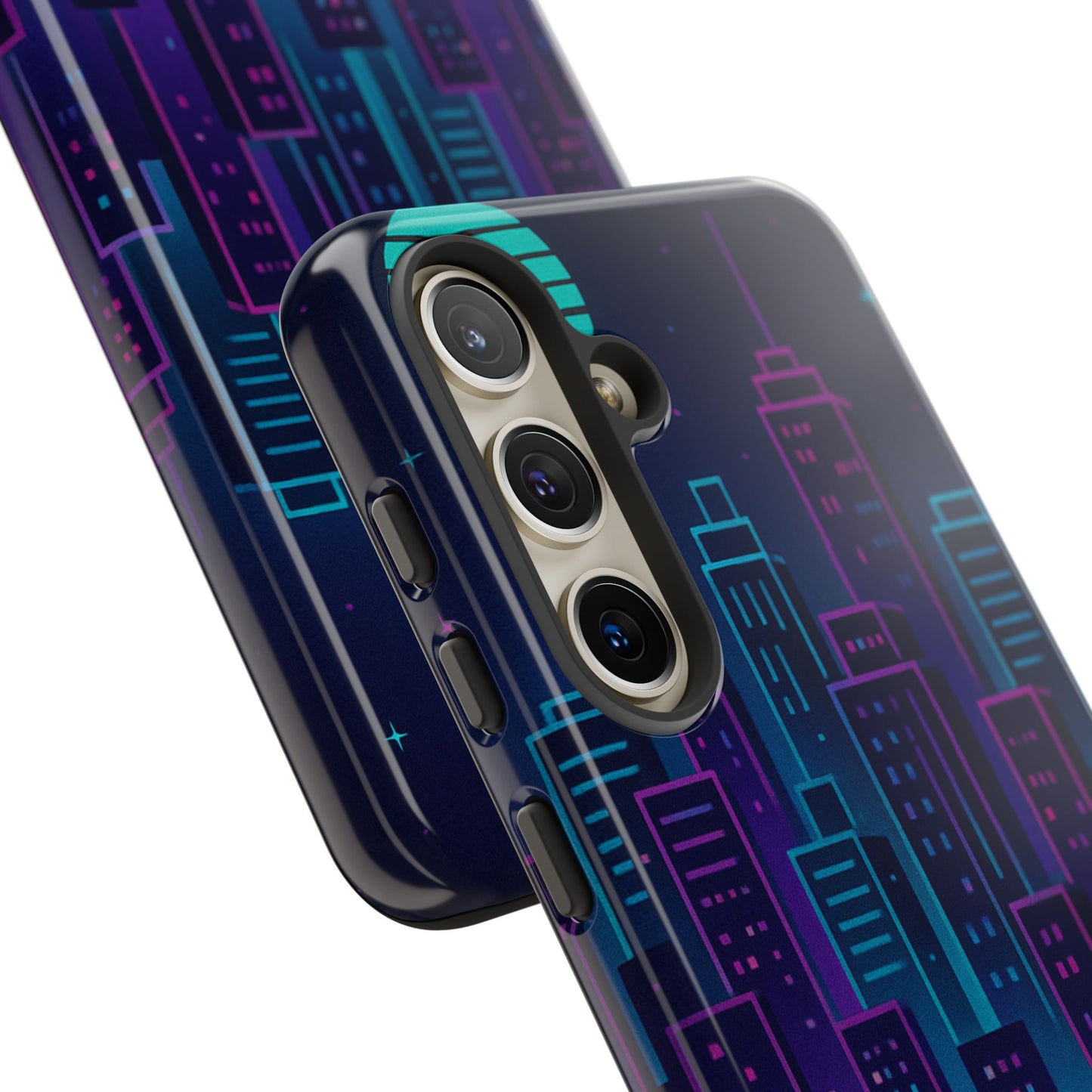 Cityscape Phone Case, Tough Cases, Urban Style, Nighttime Vibe, Phone Cover, Gift for City Lovers, Modern Design