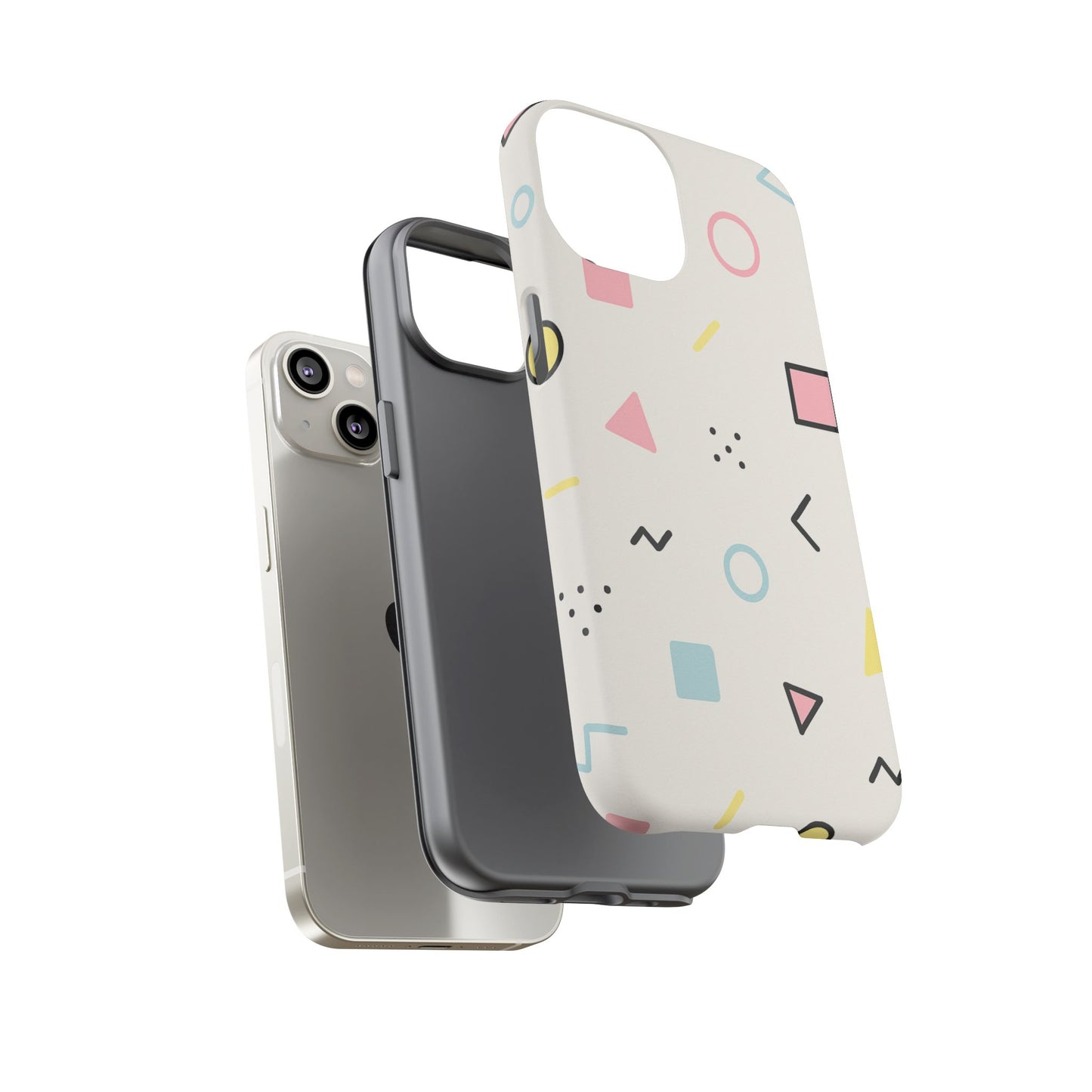 Geometric Phone Case - Stylish Tough Cases for Trendsetters, Unique Phone Covers, Modern Accessories, Gift Ideas for Her