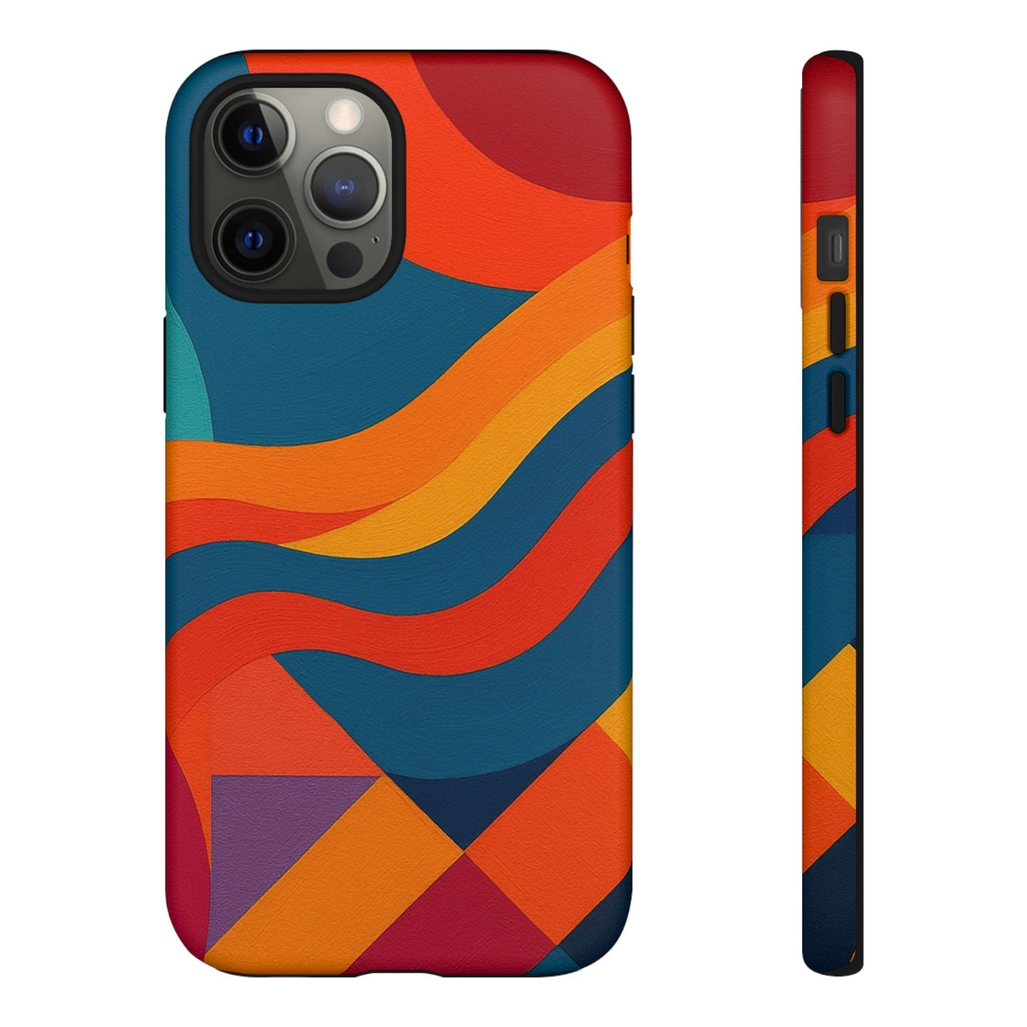 Vibrant Phone Case, Abstract Design Cover, Tough Cases for All Occasions, Stylish Gift for Tech Lovers, Modern Phone Accessories