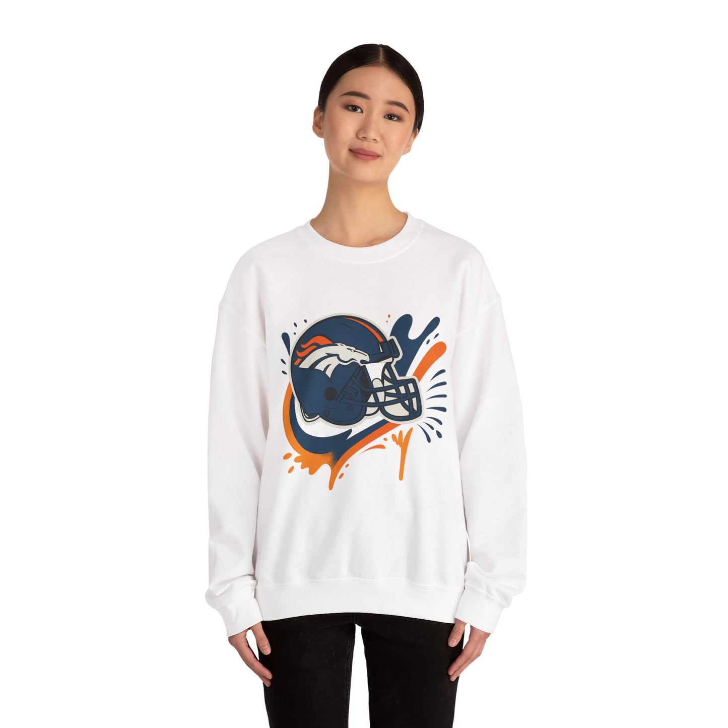 Denver Broncos Crewneck Sweatshirt, Football Fan Gear, Unisex Sports Apparel, Game Day Outfit, Perfect Gift for Fans