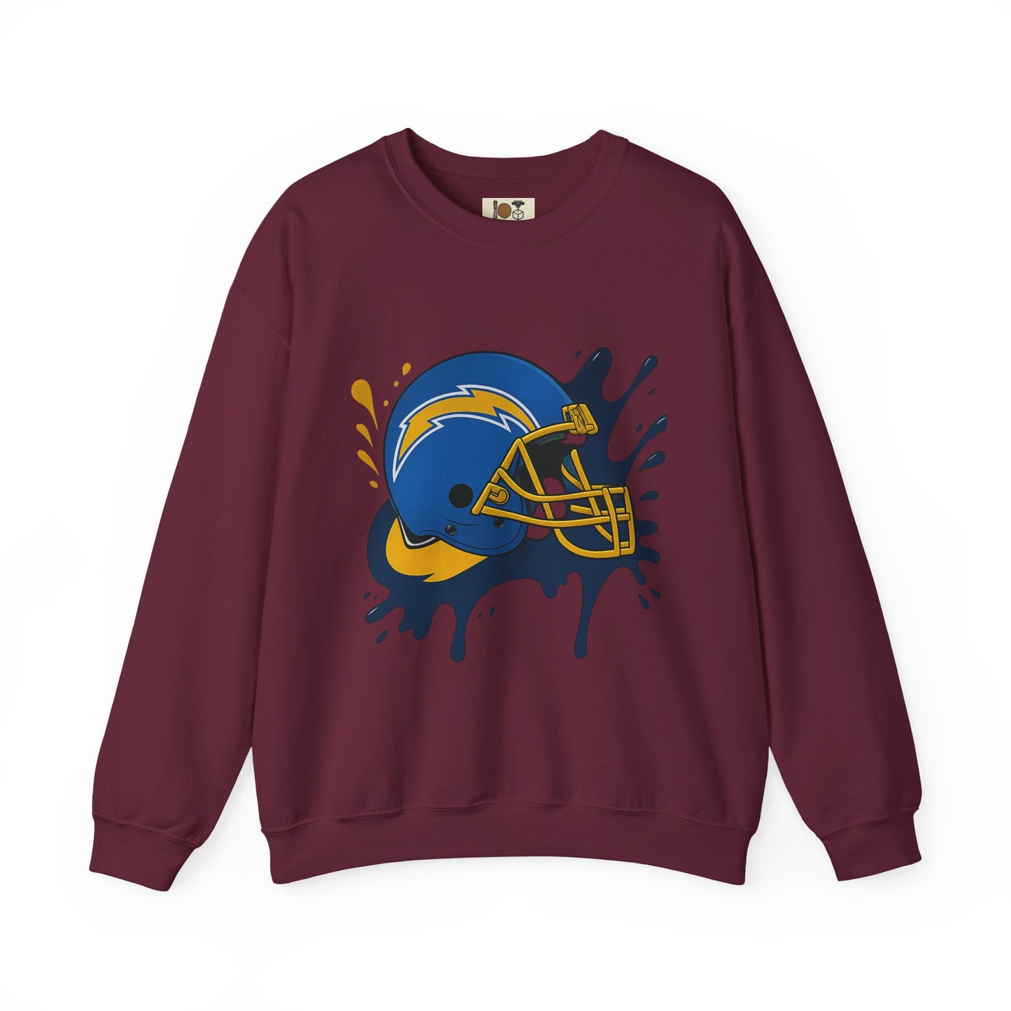 Sporty Splash Crewneck Sweatshirt - Football Lover Gift, Unisex Casual Wear, Game Day Attire, Cozy Sweatshirt, Fall Fashion