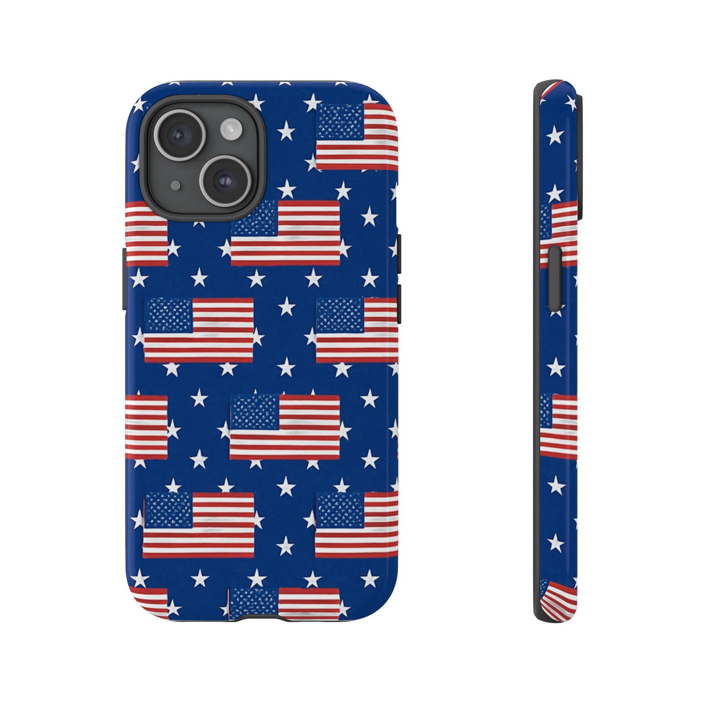 Patriotic Phone Case, Independence Day Accessories, American Flag Design, Star-Spangled Cover, Summer BBQ Gift