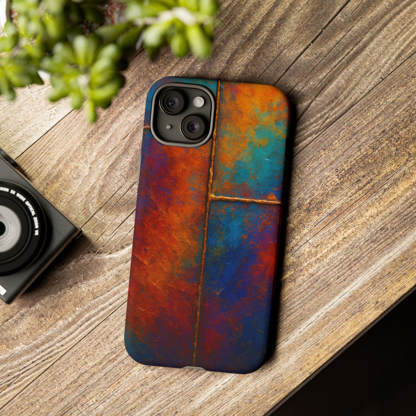 Vibrant Phone Case, Colorful Tough Case Cover, Artistic Phone Protector, Unique Smartphone Accessories, Gift for Tech Lovers