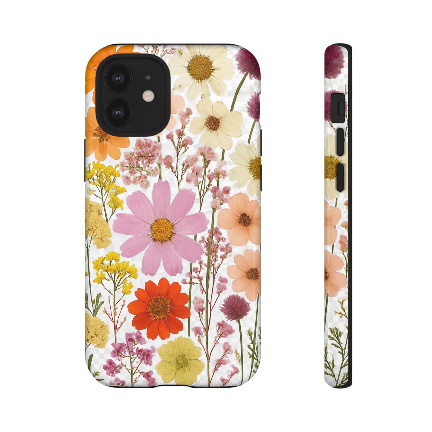 Floral Phone Case - Tough Cases, Stylish Protective Cover, Flower Design, Trendy Gift, Nature Lover Accessory, DRIED FLOWERS