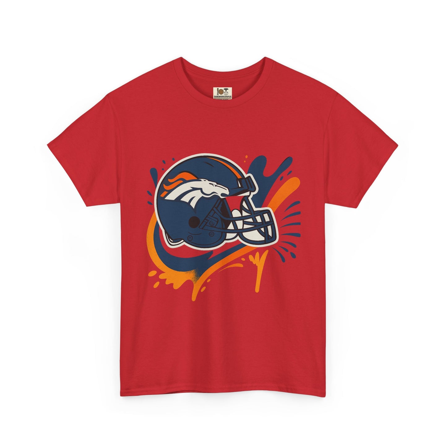 Denver Broncos Heavy Cotton Tee, Sports Team Shirt, Game Day Apparel, Unisex T-Shirt, Football Fan Gift, Denver Merchandise