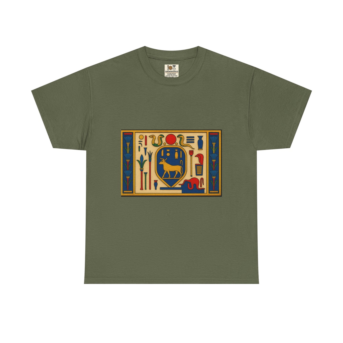 Egyptian Hieroglyphs Unisex Heavy Cotton Tee, Graphic Tee, Casual Wear, Gift Idea, Unique Shirt, Summer Style