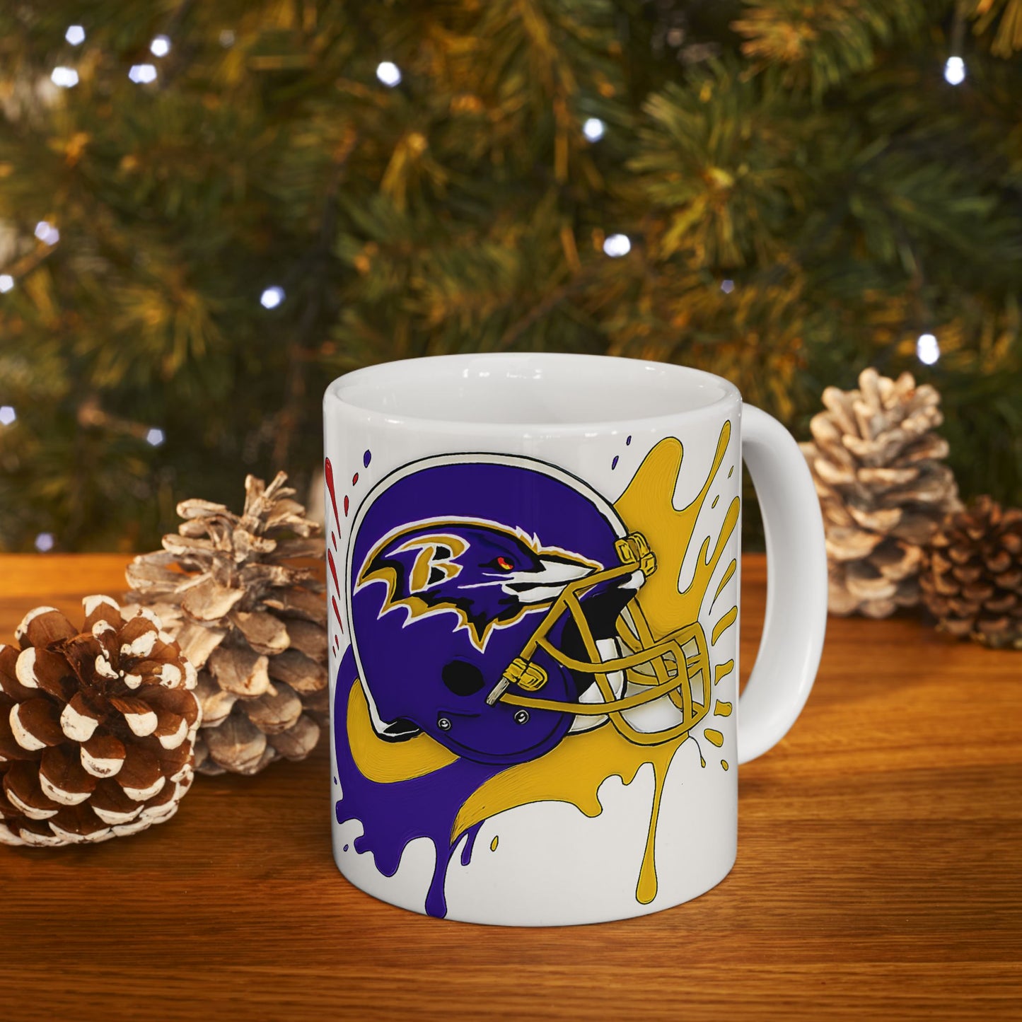 Bold NFL Ceramic Mug with Team Colors, Perfect for Game Day, Gifts for Football Fans, Sports Enthusiasts, Tailgate Parties, Collectibles