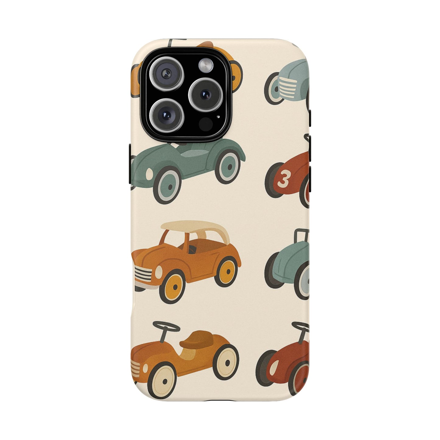Vintage Car Phone Case, Tough Cases, Kids Gift, Car Lover Accessory, Retro Style, Phone Protection, Unique Design, pedal cars