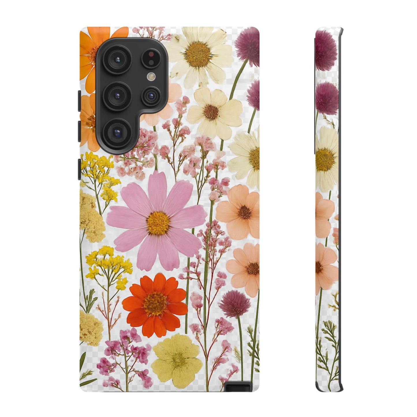 Floral Phone Case - Tough Cases, Stylish Protective Cover, Flower Design, Trendy Gift, Nature Lover Accessory, DRIED FLOWERS