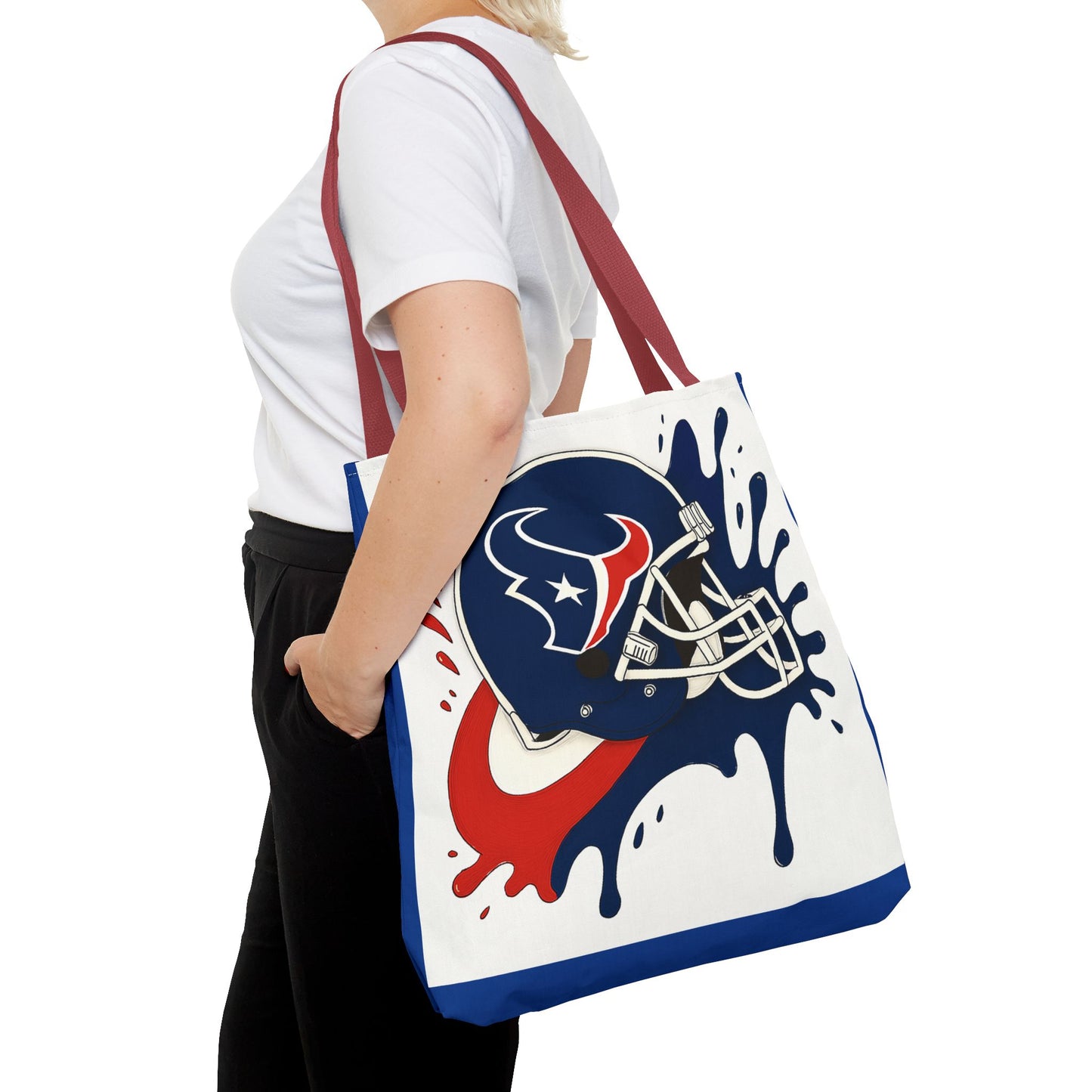 Football Splash Design Tote Bag, Sports Fan Bag, Game Day Accessory, NFL Tote, Casual Gym Bag, Carry-All for Sports Enthusiasts