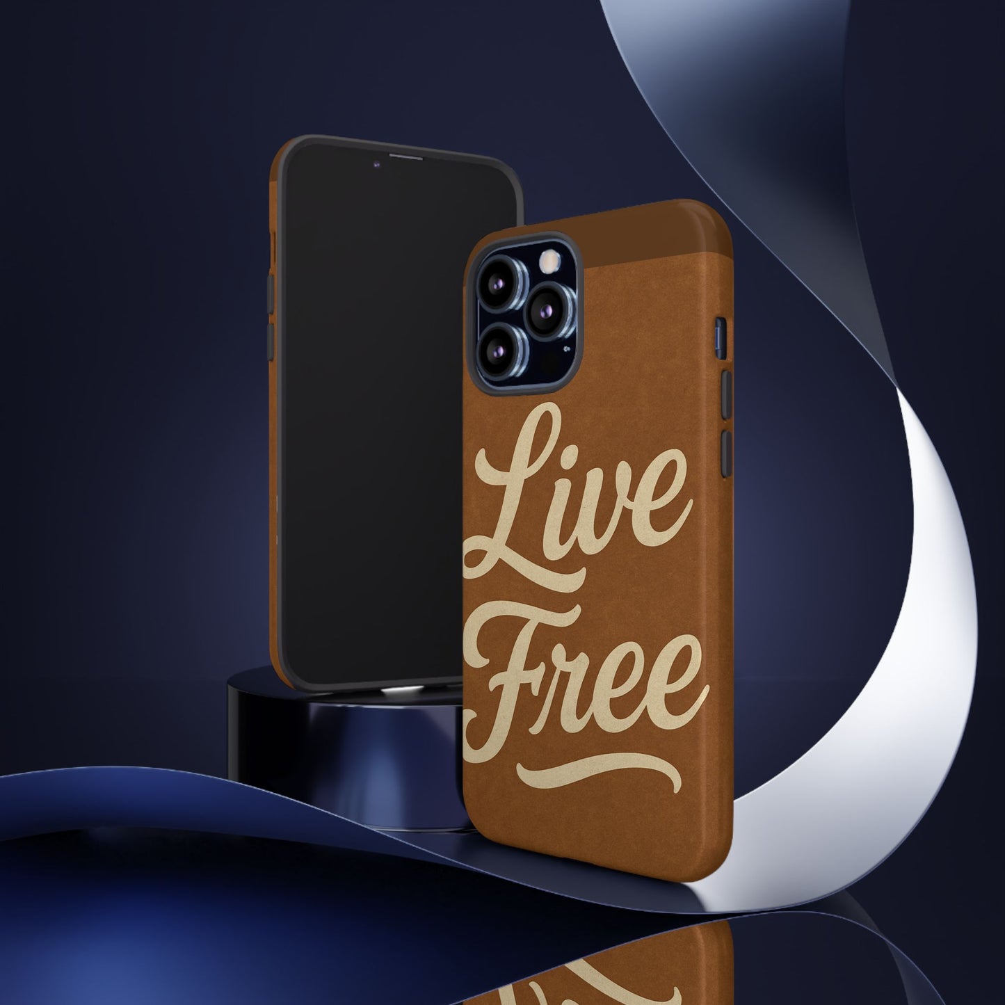 Live Free Phone Case, Tough Cases, Inspirational Phone Accessories, Gift for Adventurers, Customizable Design, Unique Tech Gifts