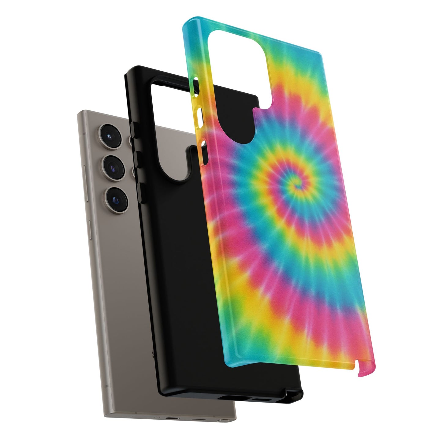 Colorful Tie-Dye Phone Case, Vibrant Phone Cover, Boho Style Accessory, Gift for Teens, Trendy Phone Accessories