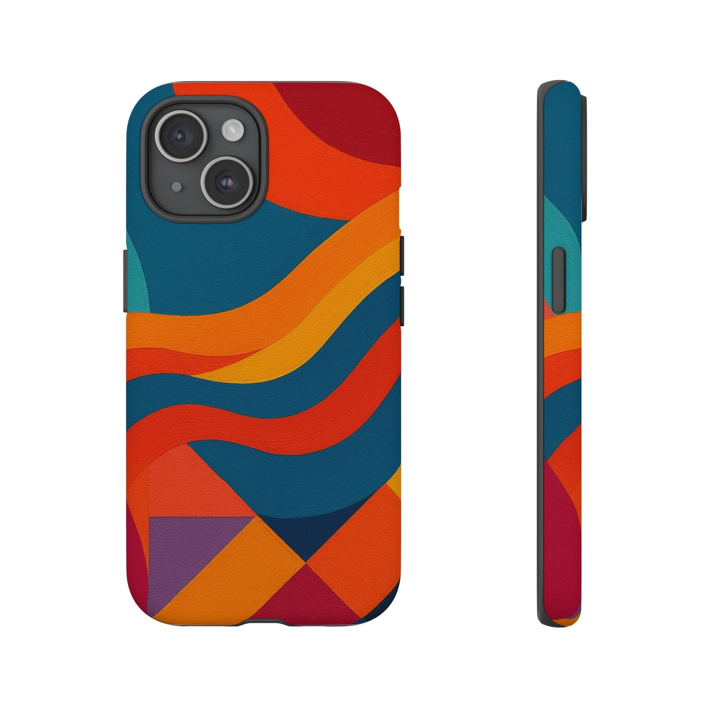 Vibrant Phone Case, Abstract Design Cover, Tough Cases for All Occasions, Stylish Gift for Tech Lovers, Modern Phone Accessories