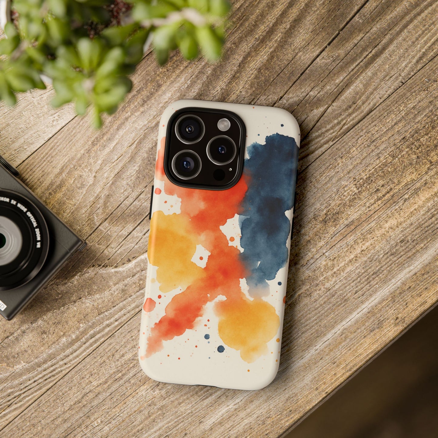 Watercolor Phone Case - Abstract Design, Tough Cases for Men & Women, Stylish Gift, Artistic Accessory for All Occasions