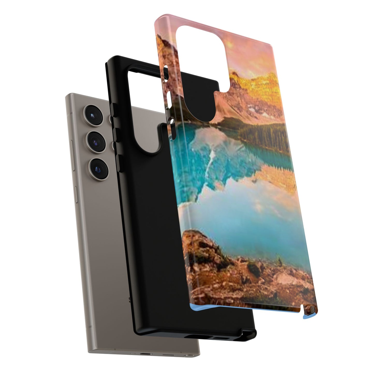 Nature-Inspired Phone Case with Mountain and Lake Design, Aesthetic Tough Cases for Outdoor Lovers, Phone Protection, Gift for Nature [...]