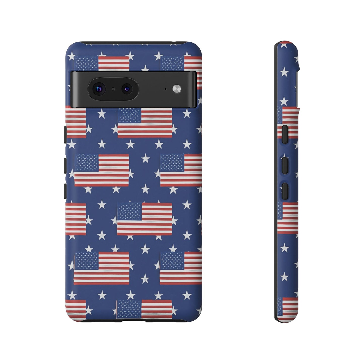 Patriotic Phone Case, Independence Day Accessories, American Flag Design, Star-Spangled Cover, Summer BBQ Gift