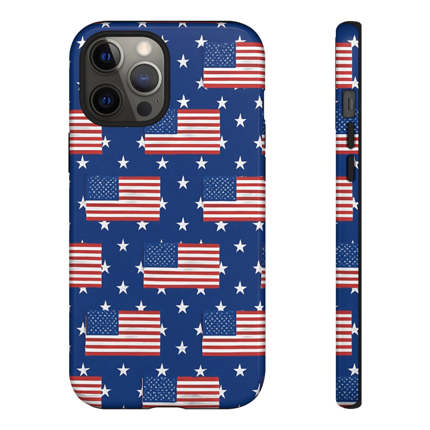 Patriotic Phone Case, Independence Day Accessories, American Flag Design, Star-Spangled Cover, Summer BBQ Gift