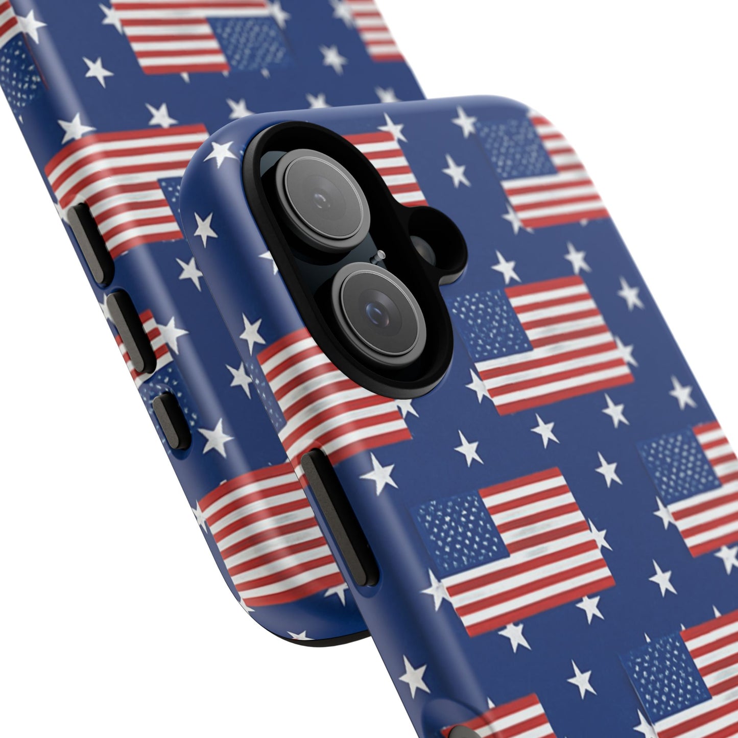 Patriotic Phone Case, Independence Day Accessories, American Flag Design, Star-Spangled Cover, Summer BBQ Gift