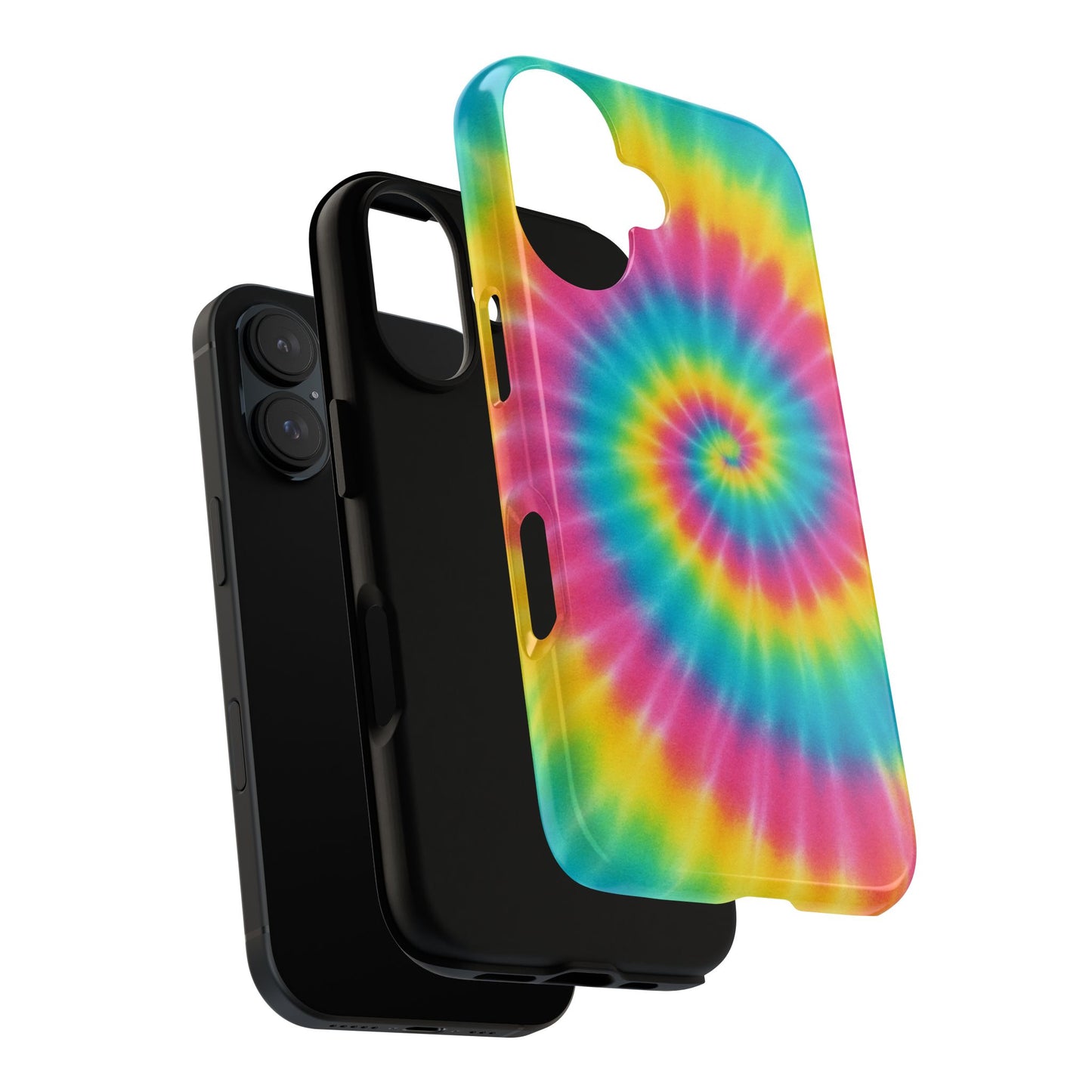 Colorful Tie-Dye Phone Case, Vibrant Phone Cover, Boho Style Accessory, Gift for Teens, Trendy Phone Accessories