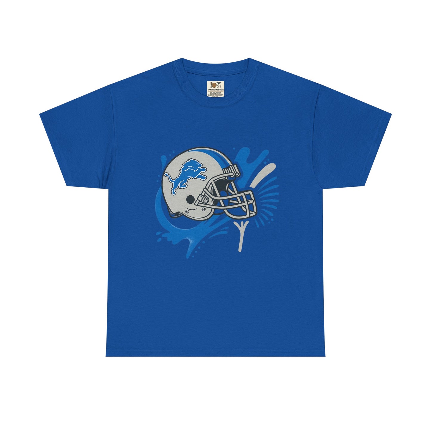 Detroit Lions Fan Heavy Cotton Tee, Sports Apparel, Gift for Gamers, Casual Wear, Team Spirit Shirt