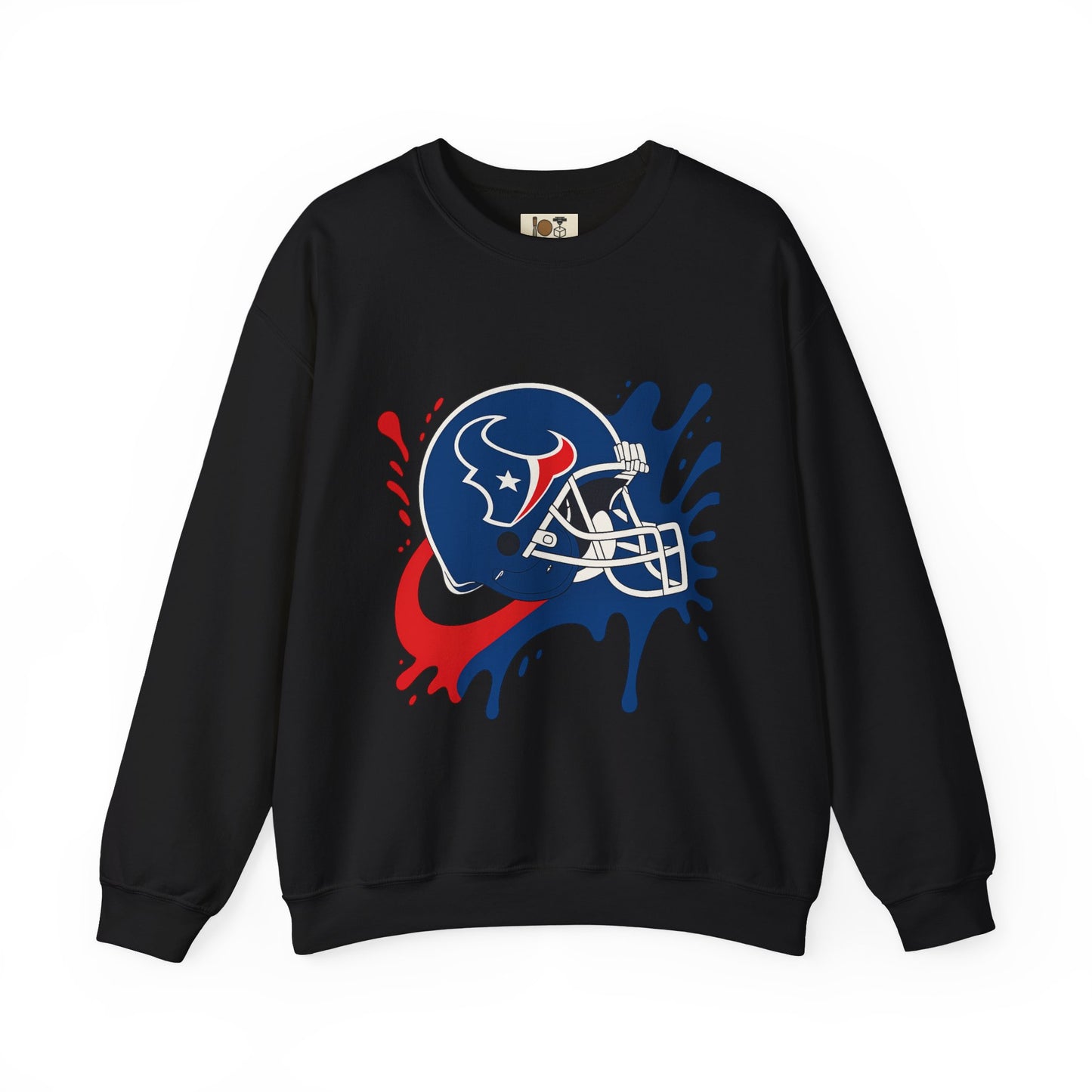 Sporty Splash Crewneck Sweatshirt - Perfect for Game Day, Football Fan Gear, Casual Style, Unisex Apparel, Gift for Sports Lovers