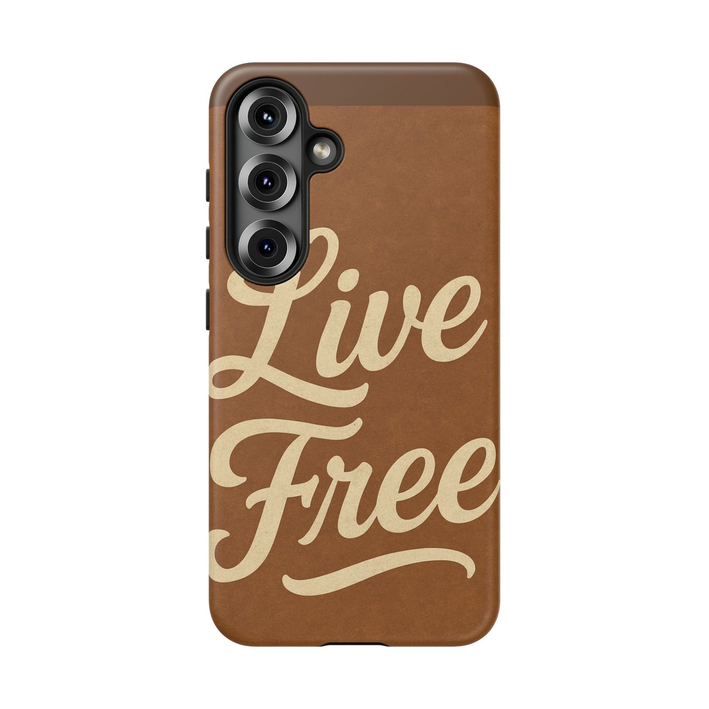 Live Free Phone Case, Tough Cases, Inspirational Phone Accessories, Gift for Adventurers, Customizable Design, Unique Tech Gifts